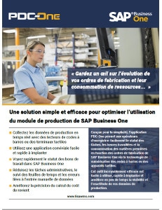 Module PDC-One pour SAP Business One