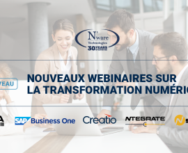 Nouveaux webinaires sur la transformation numérique